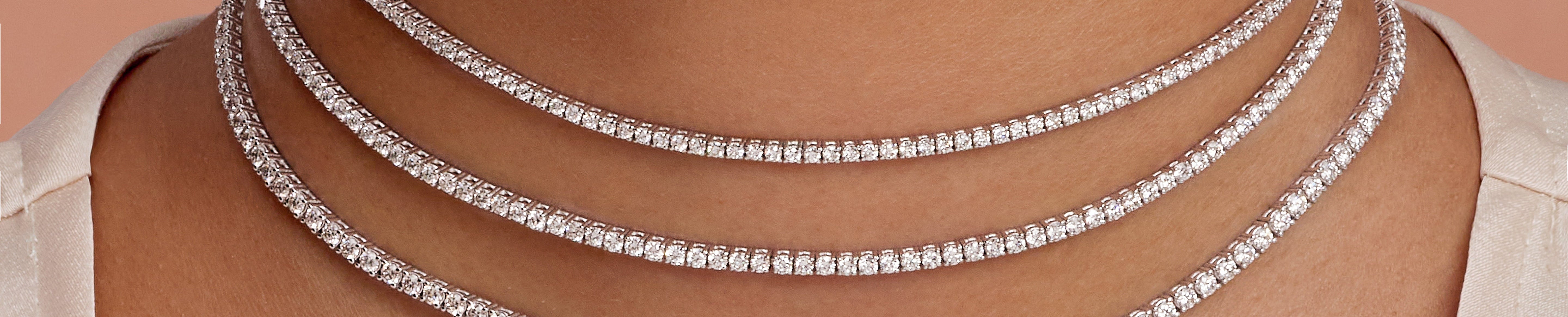 Lab Grown Diamond Necklace 14K Gold