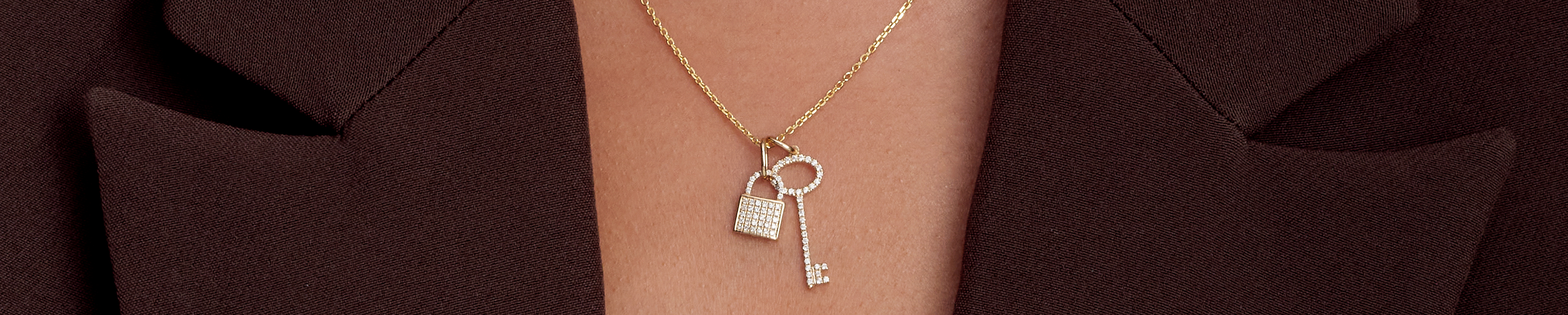 Lab Grown Diamond Pendant Necklace 14K Gold