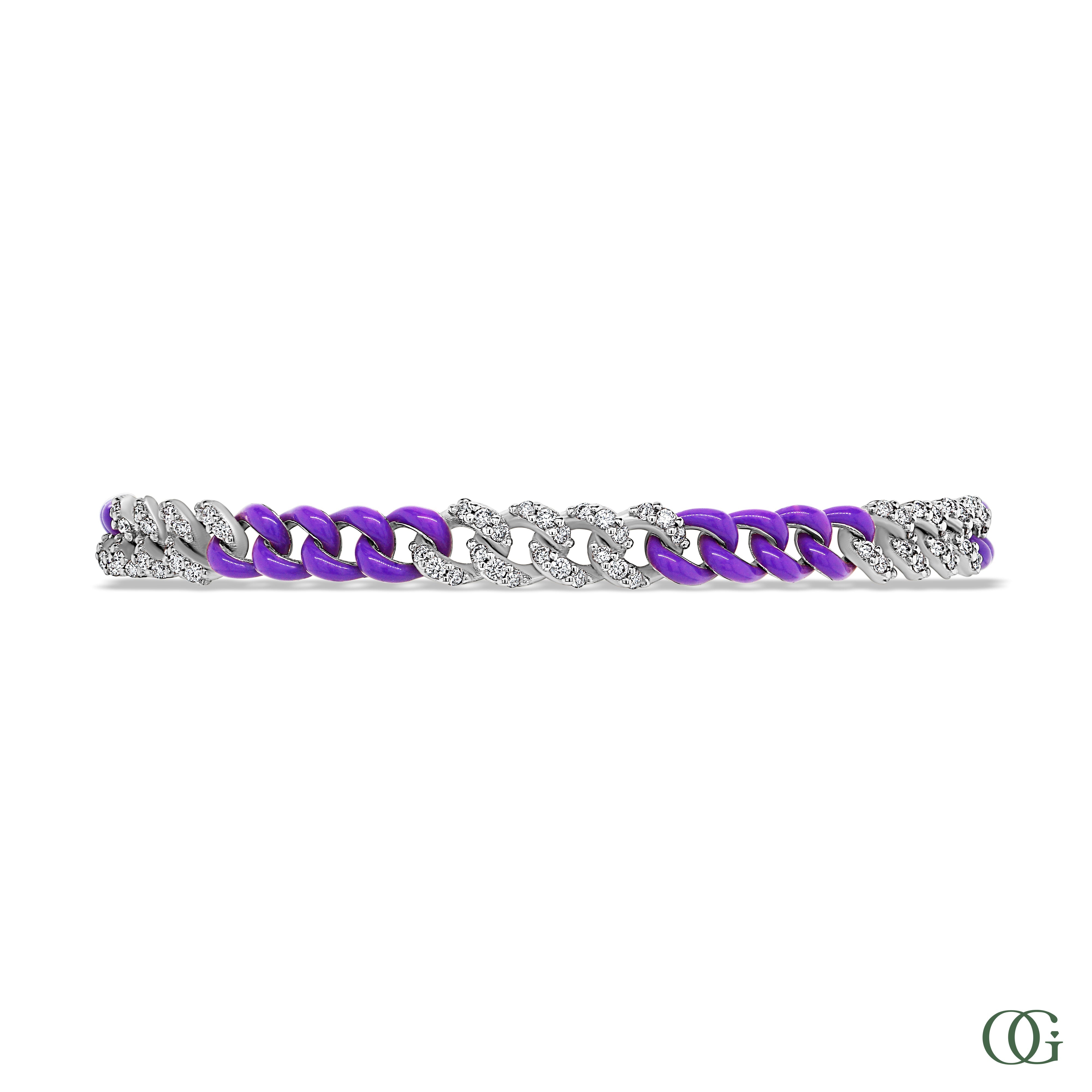 Blue Chain Fashion Bracelet (1.15 CTW)