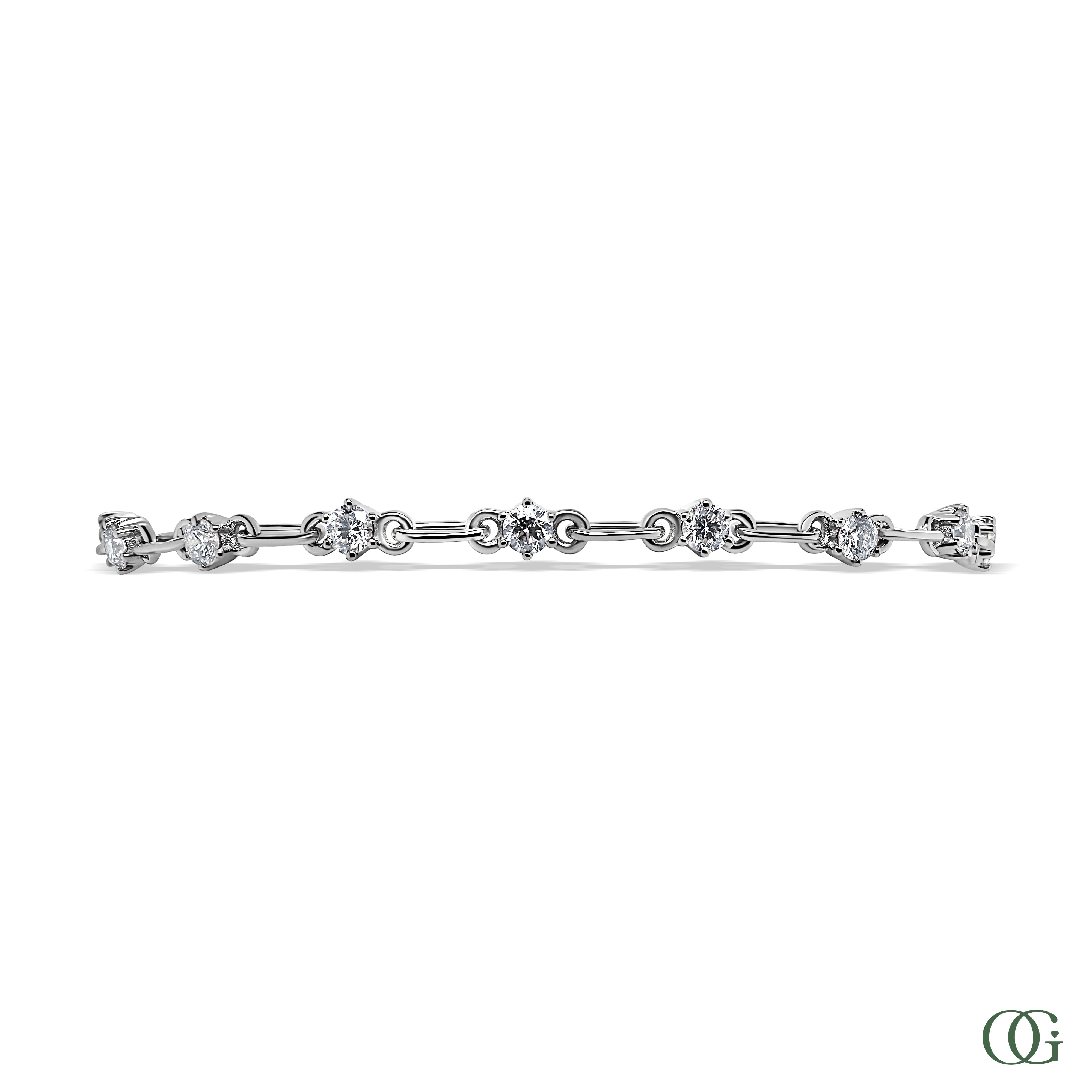 Dainty Round Diamond Fashion Bracelet (1.30 CTW)