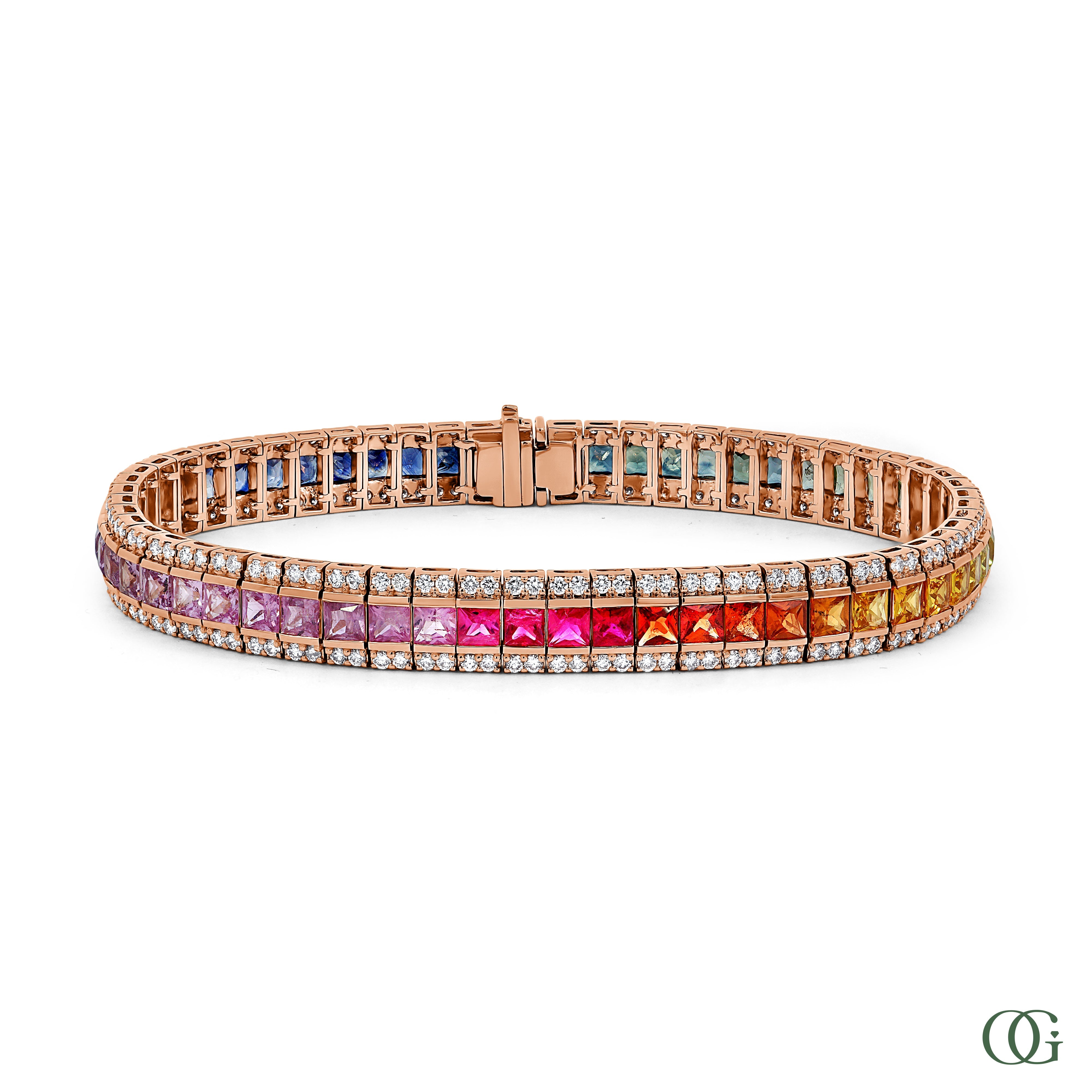 Luminous Rainbow Princess Bracelet (12.20 CTW)