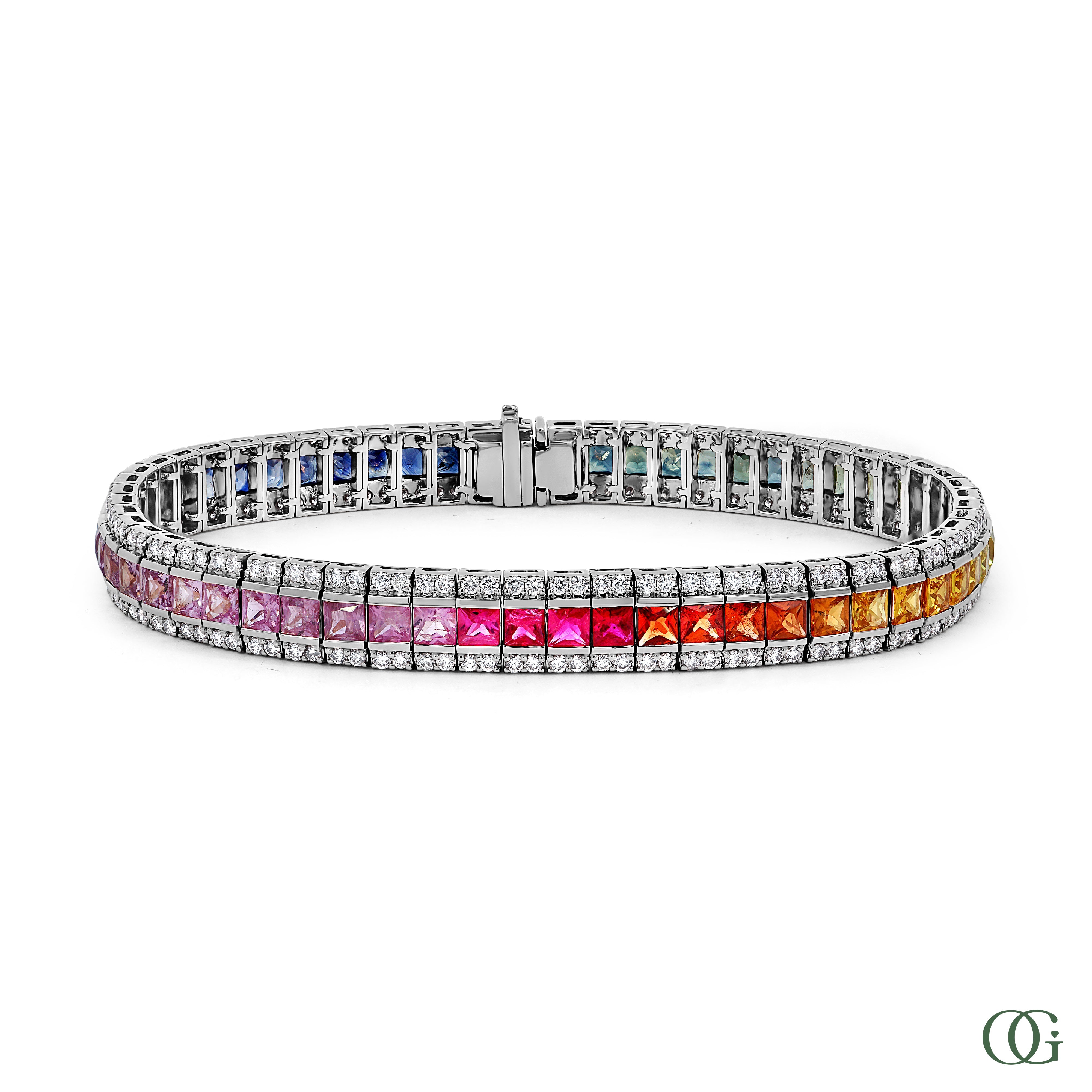 Luminous Rainbow Princess Bracelet (12.20 CTW)