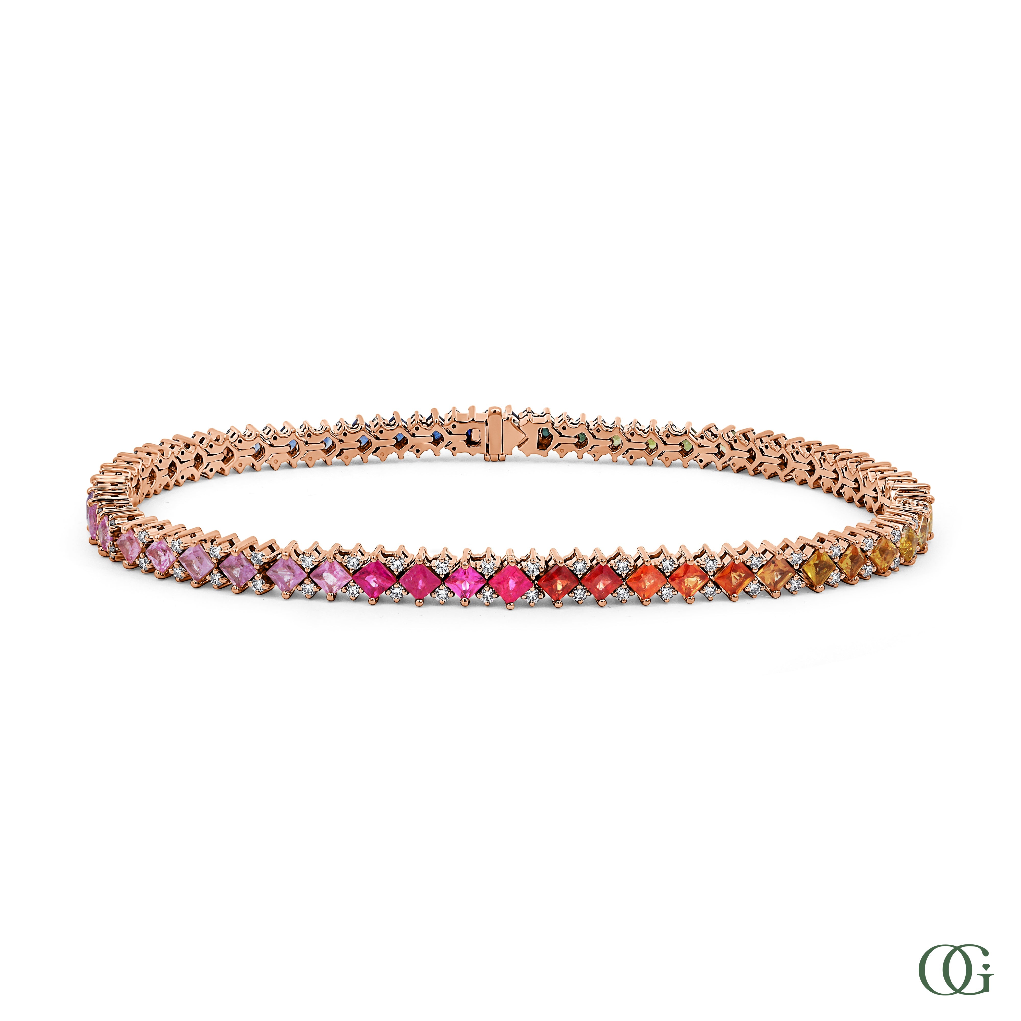 Sparkling Rainbow Princess Bracelet (7.00 CTW)