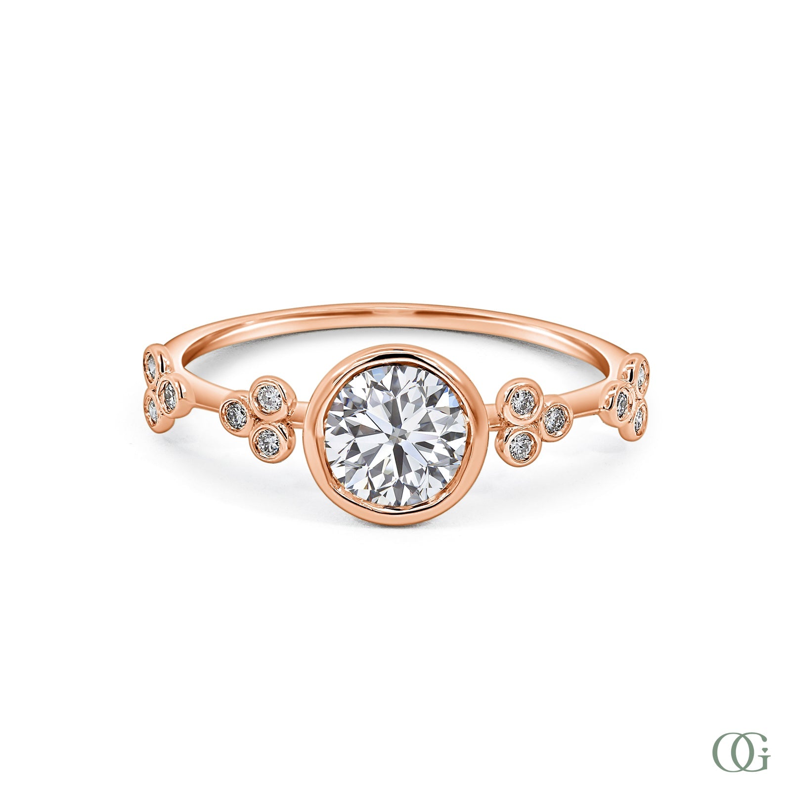 Dainty Petite Luminous Dimond Engagement Ring (0.70 CTW)