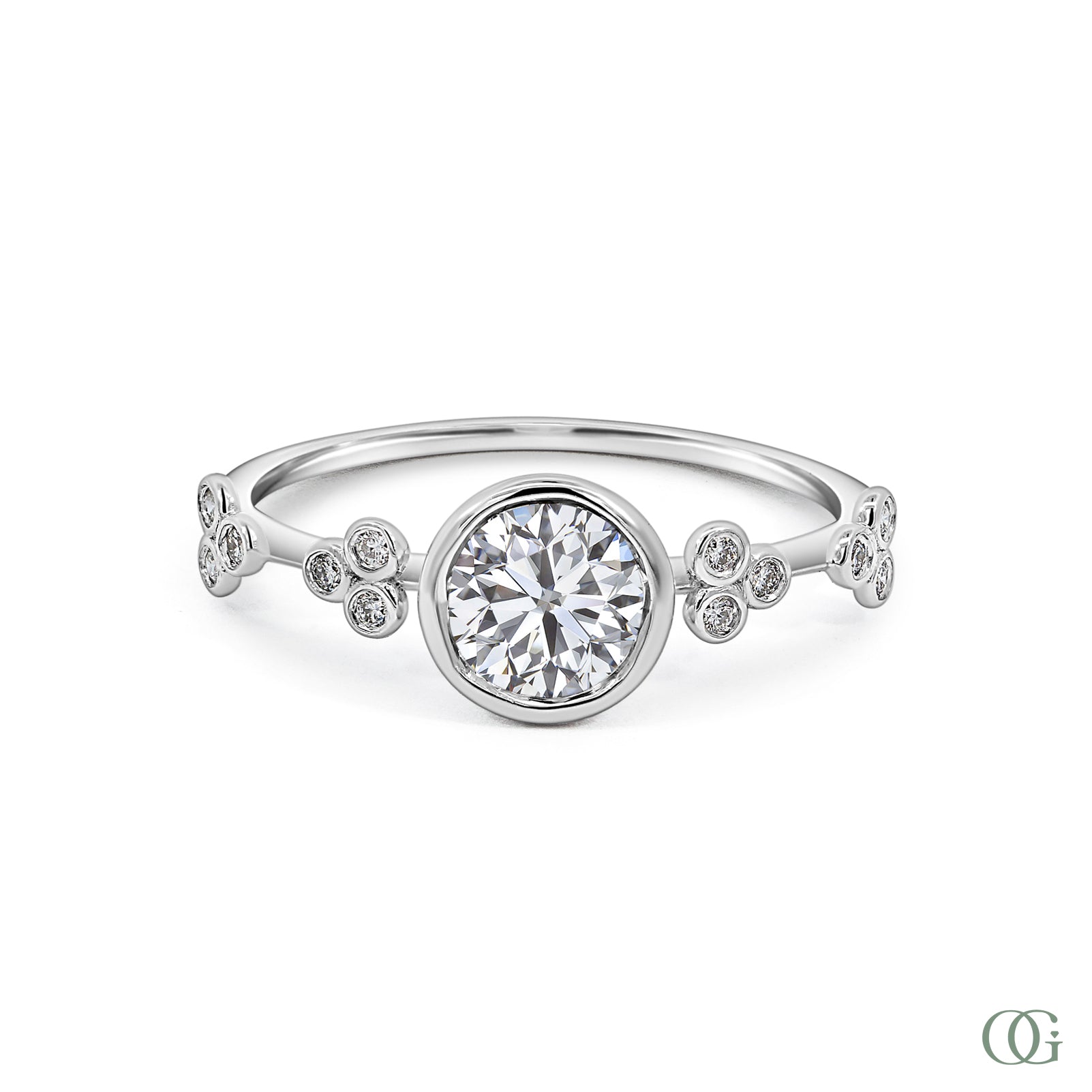 Dainty Petite Luminous Lab Grown Diamond Engagement Ring (0.70 CTW)