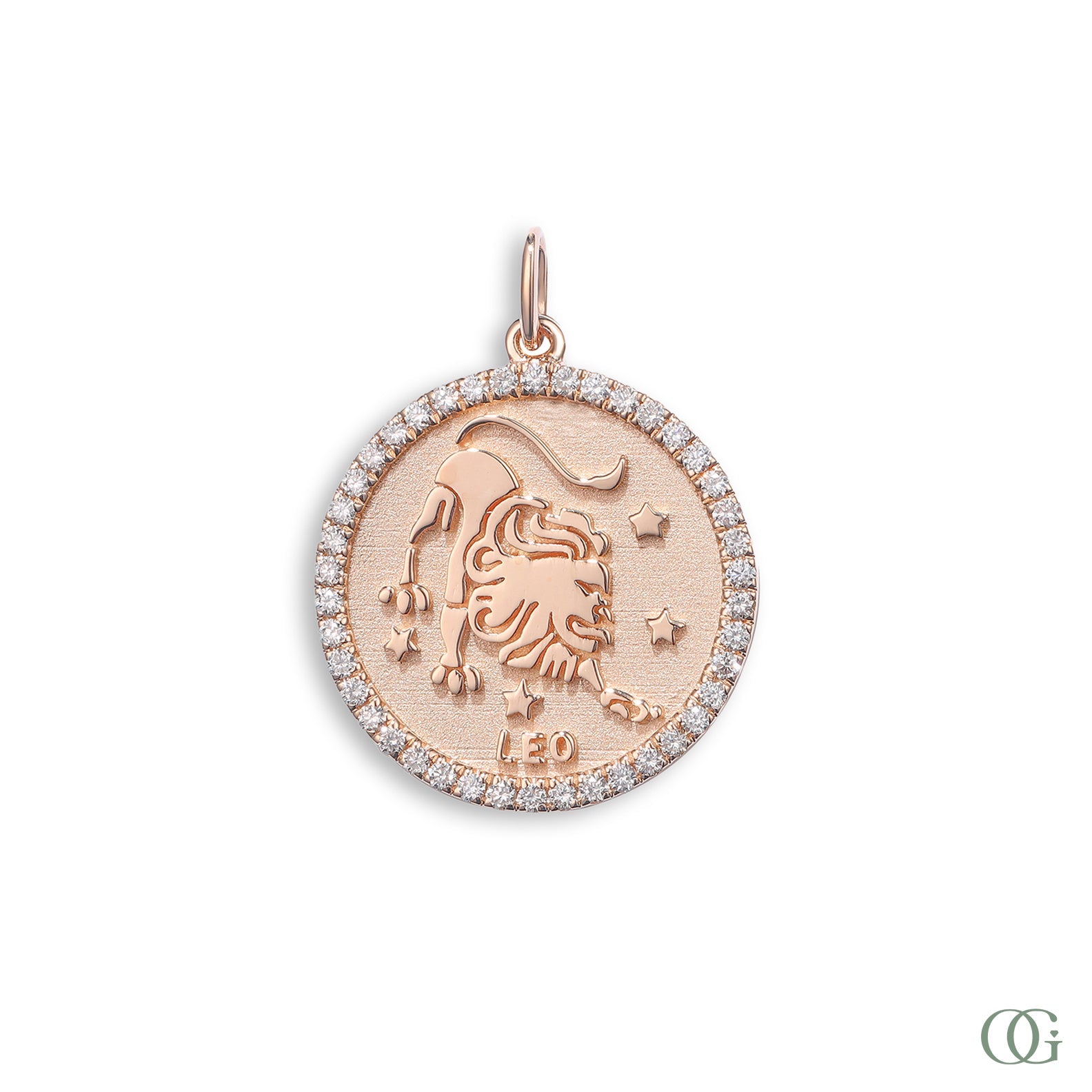 LEO_Lab Grown Diamond Coin Zodiac Leo