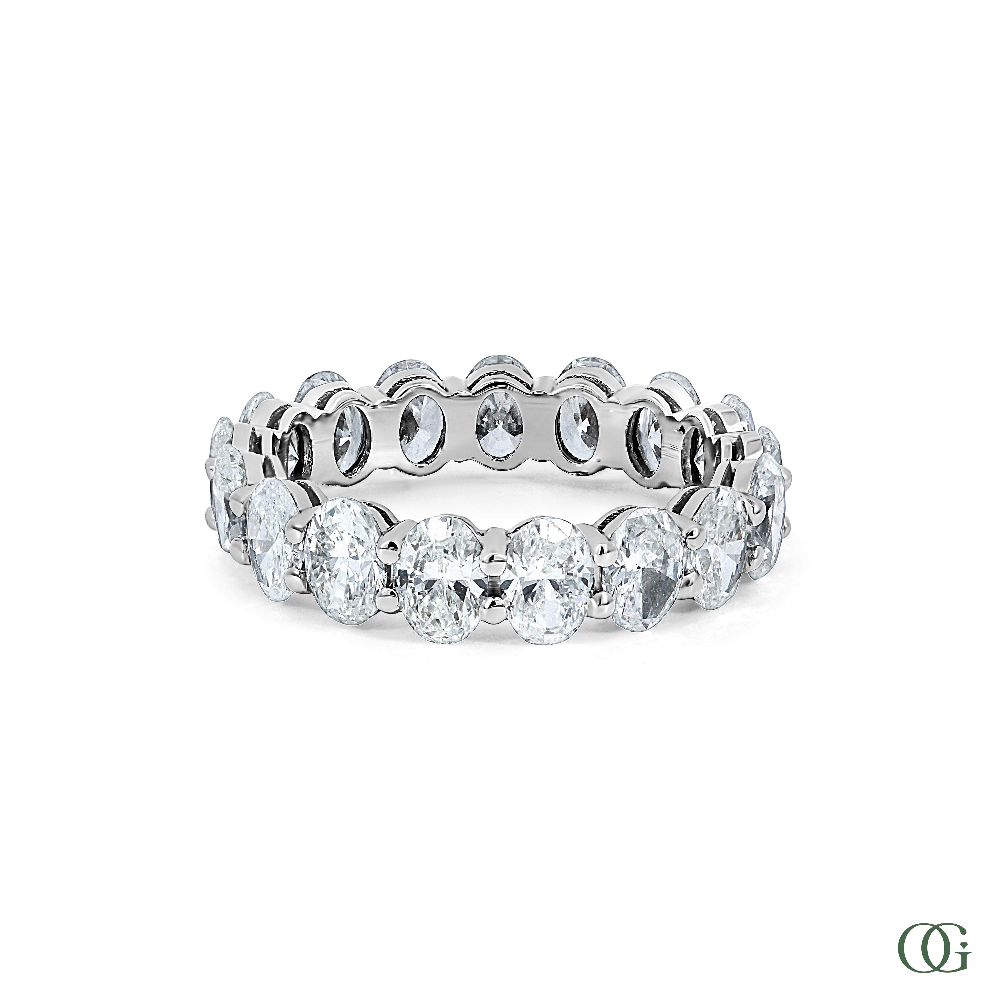 Oval Diamond Eternity Band (3.57 CTW)