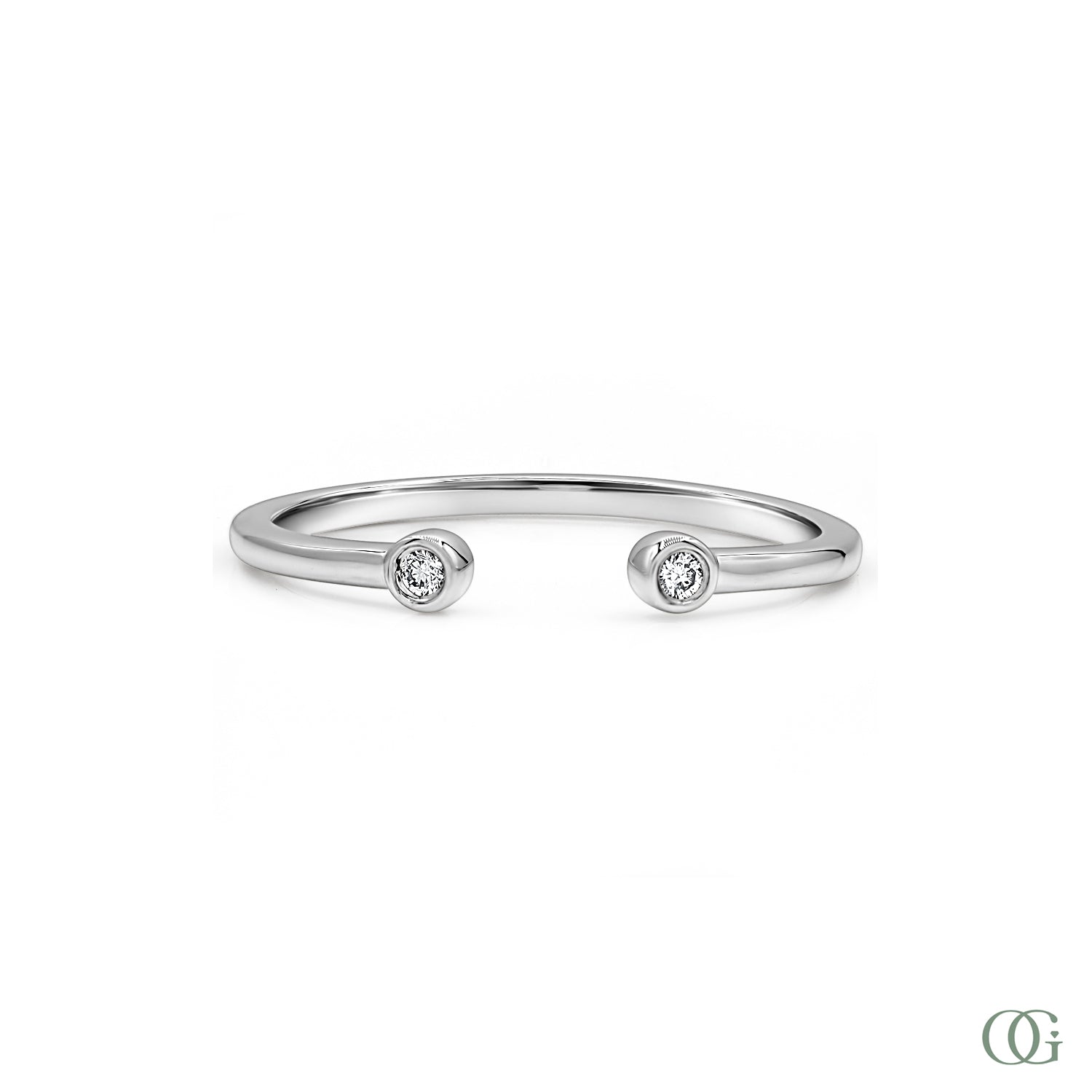 Dainty Open Lab Grown Diamond Ring (0.04 CTW)