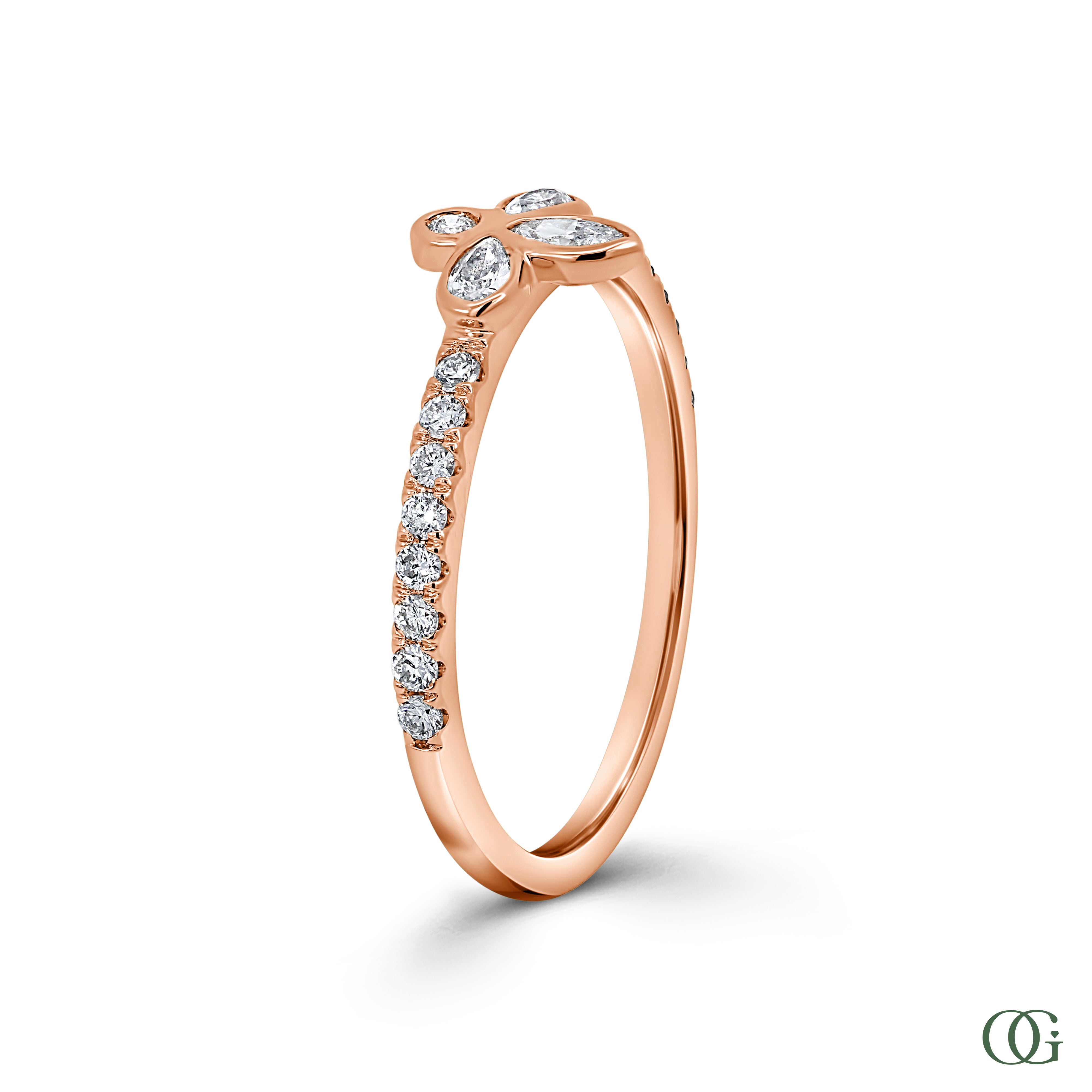 Dainty Floral Fashion Ring (0.28 CTW)
