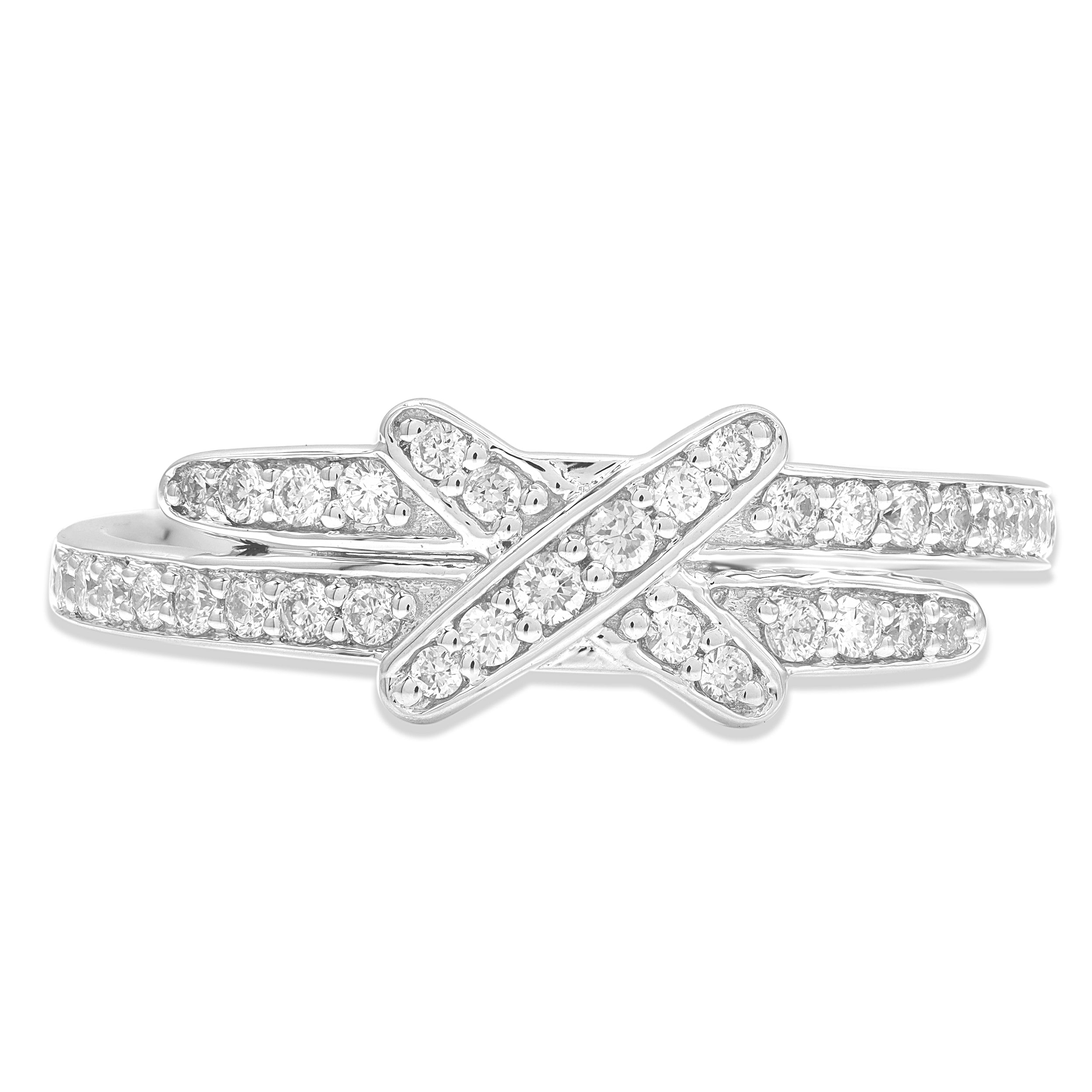 Dainty X Diamond Ring (0.31 CTW)