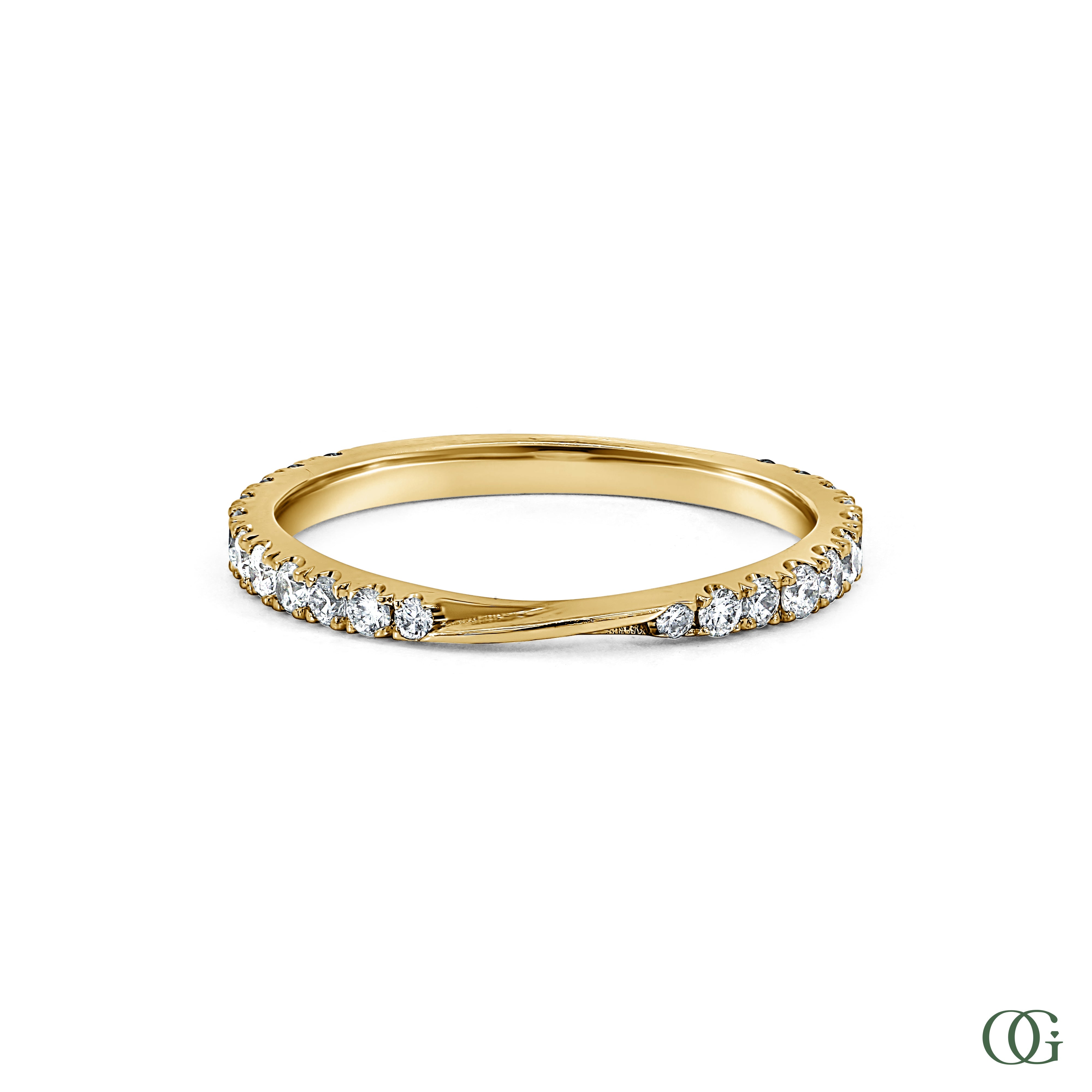 Twisted Elegance Diamond Ring