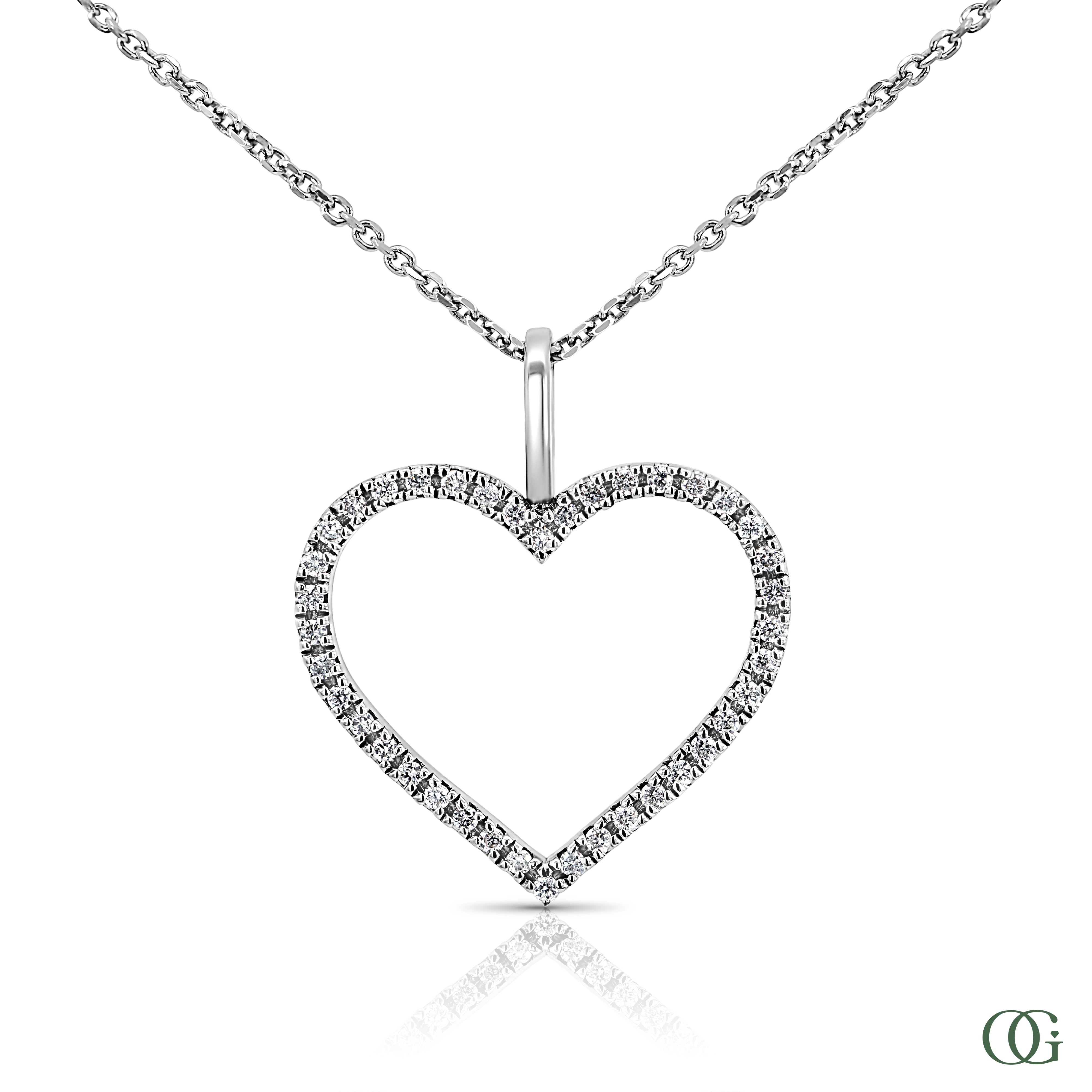 Dainty Heart Lab Grown Diamond Pendant (0.15 CTW)