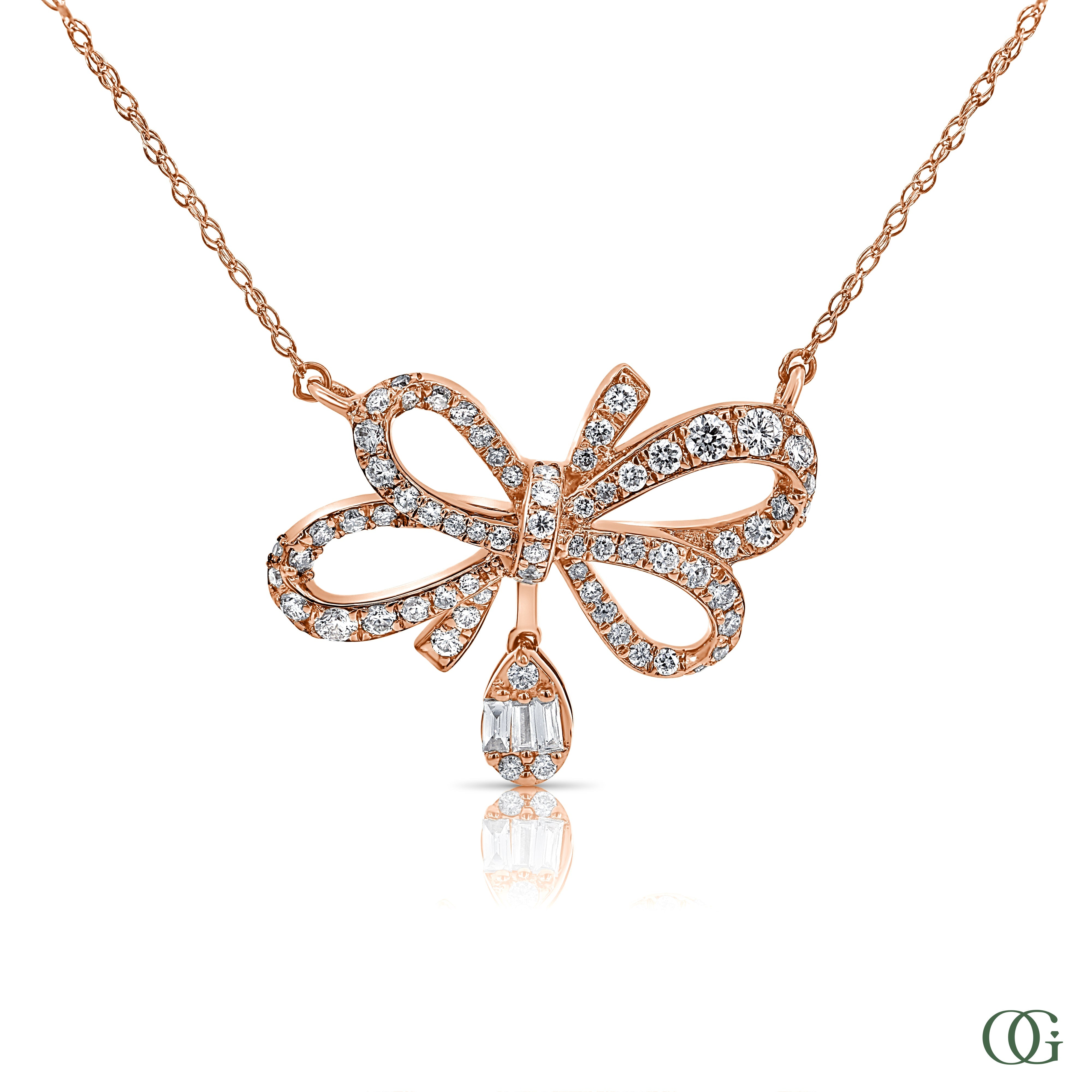 Elegance Butterfly Lab Grown Diamond Pendant (1.10 CTW)