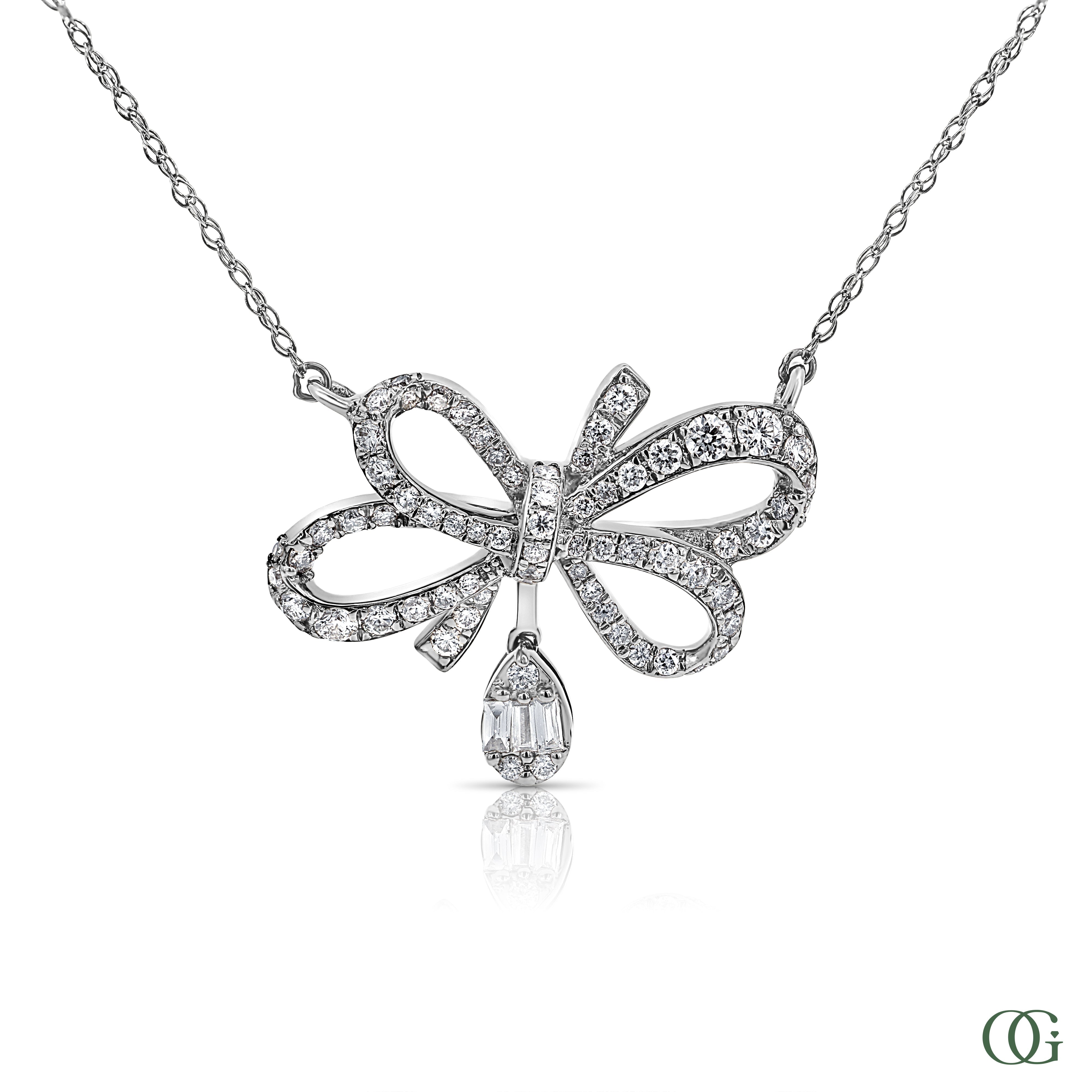 Elegance Butterfly Lab Grown Diamond Pendant (1.10 CTW)