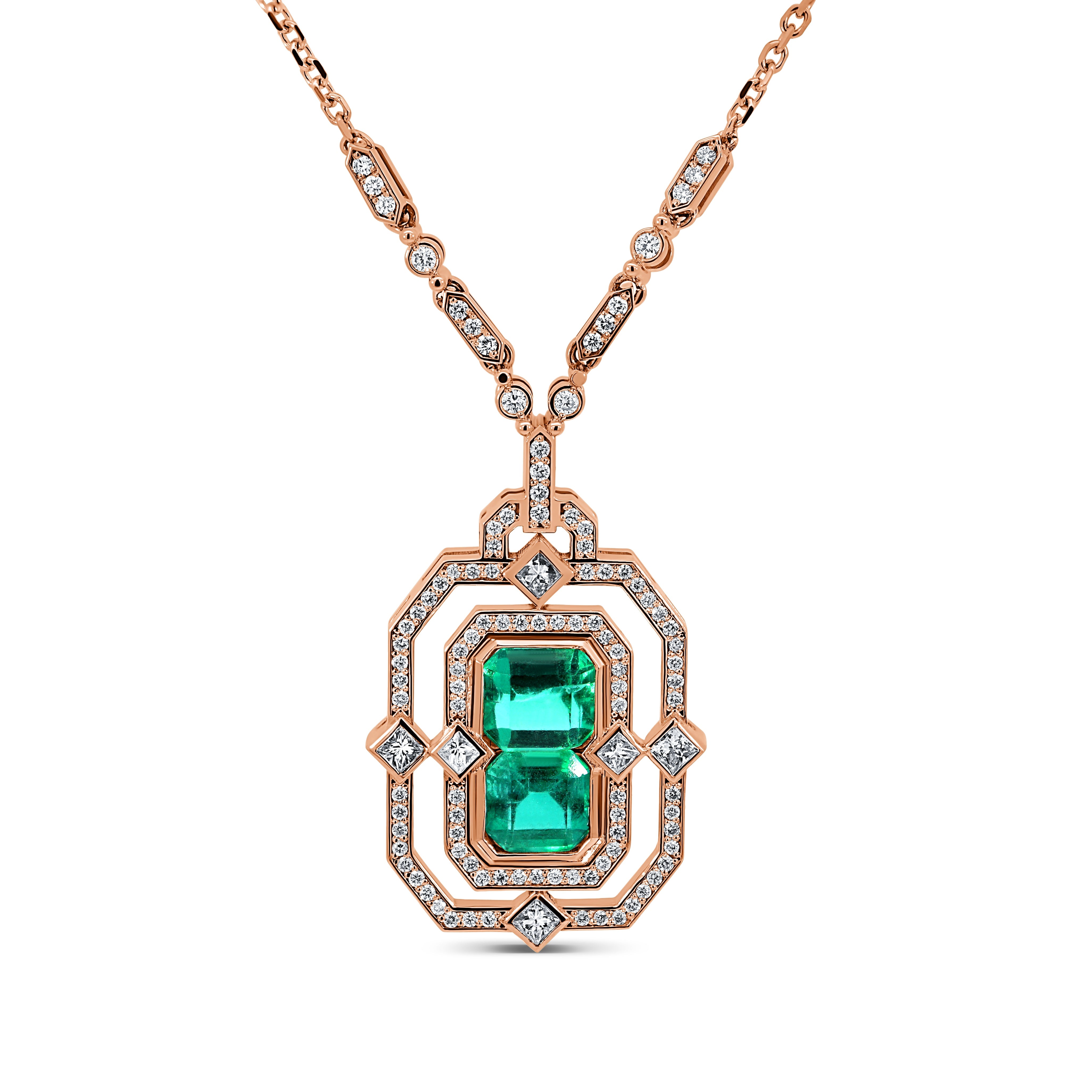 Luminous Emerald Lab Grown Diamond Pendant (1.10 CTW)