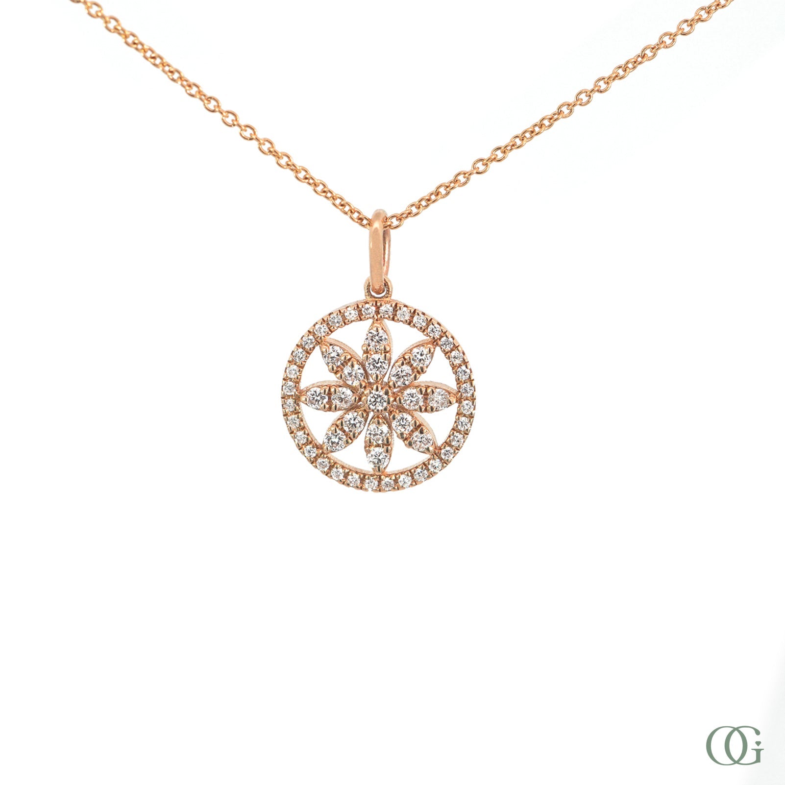 Floral Lab Grown Diamond Pendant (0.30 CTW)