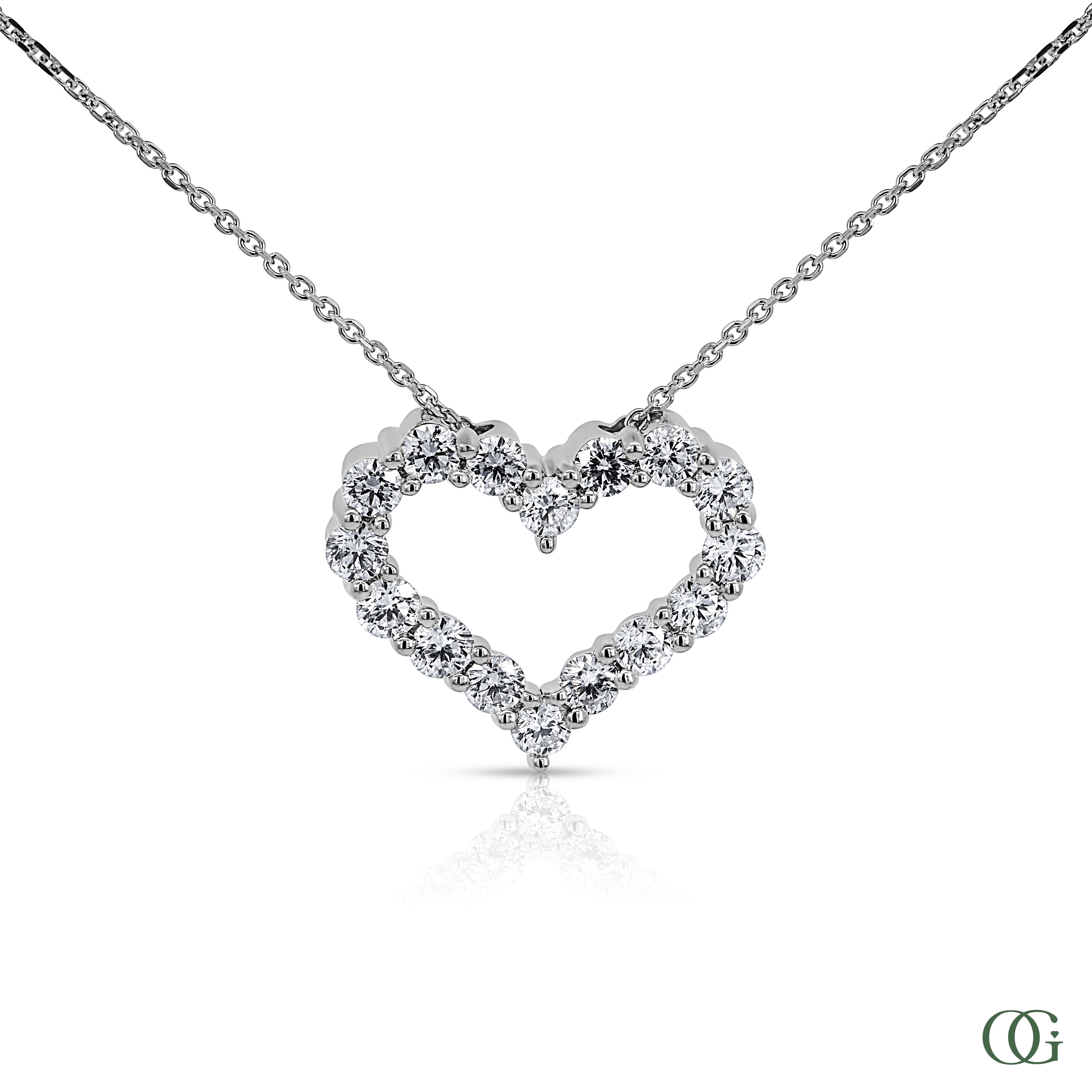 Dainty Heart Lab Grown Diamond Pendant (1.10 CTW)