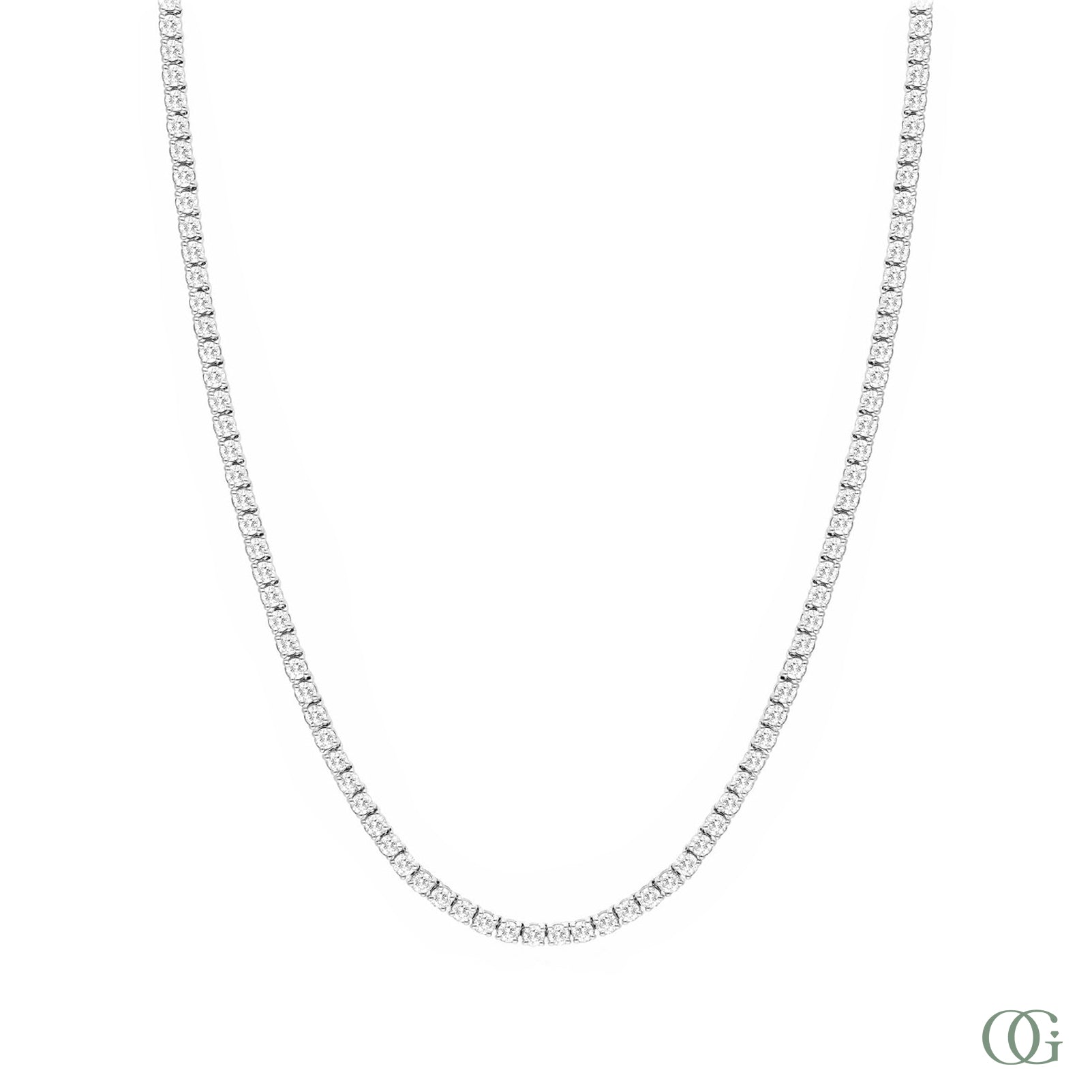 Classic Lab Grown Diamonds Tennis Necklace