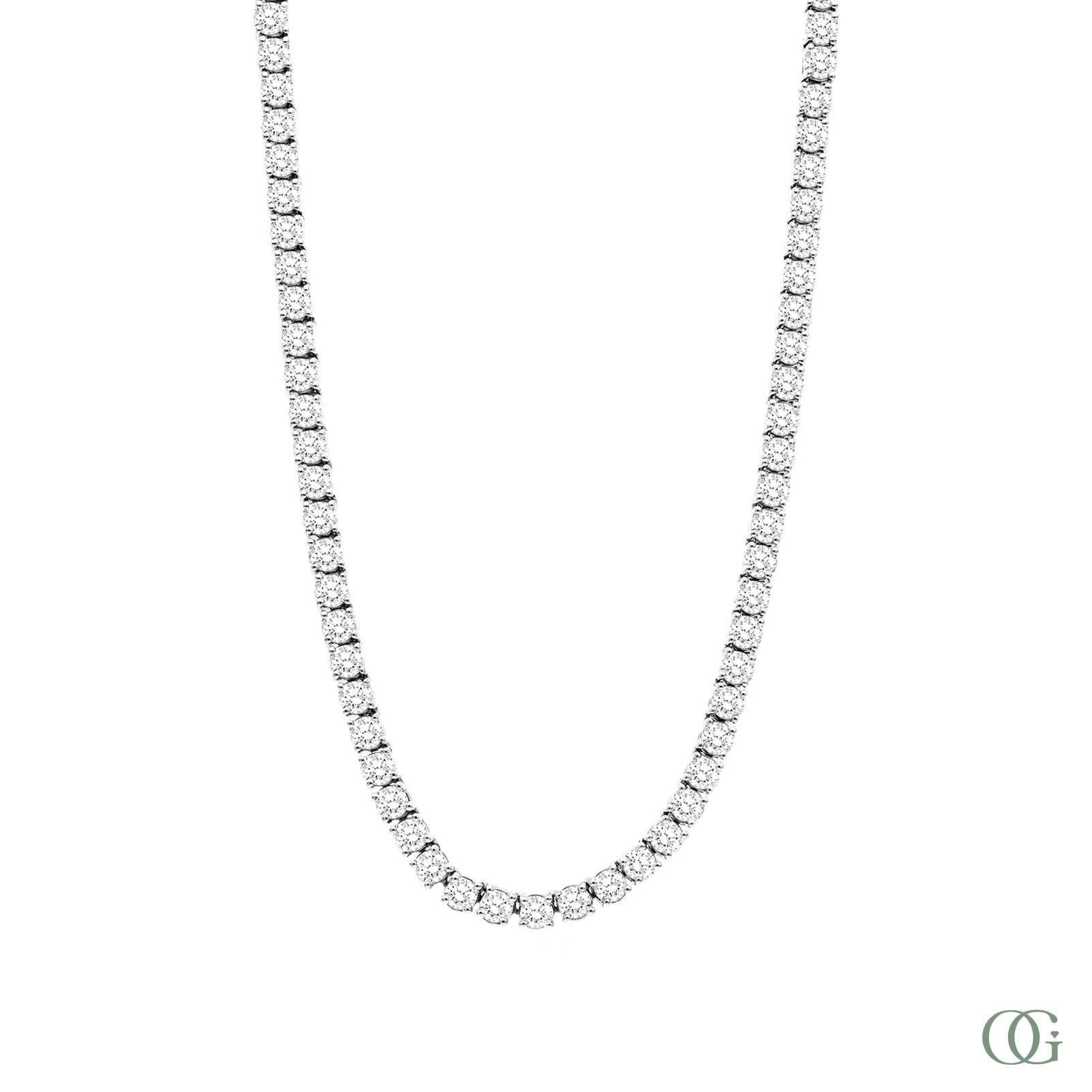 Classic Lab Grown Diamonds Tennis Necklace (13 CTW)