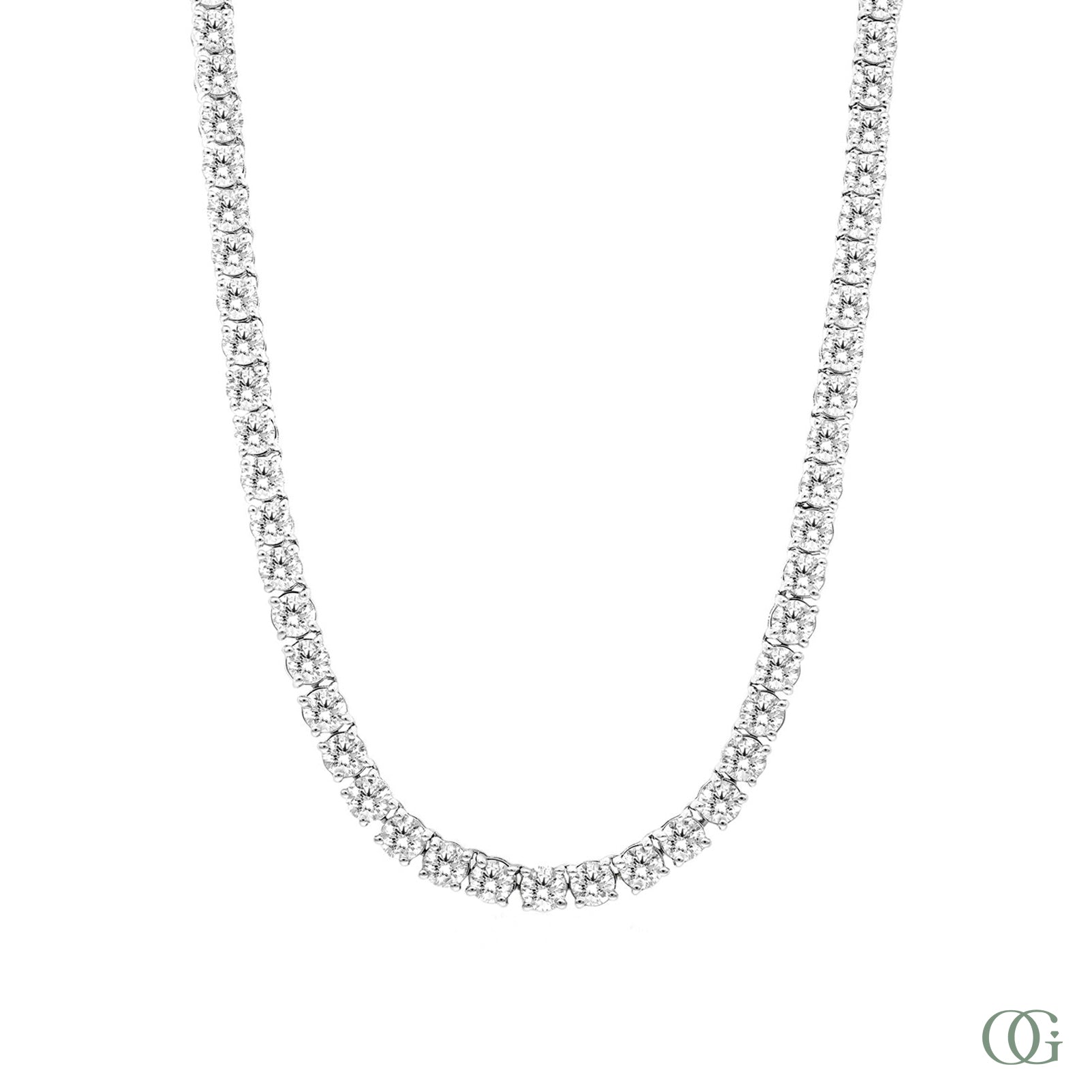 Classic Lab Grown Diamonds Tennis Necklace